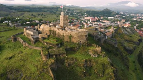 Aerial View of Akhaltsikhe Castle