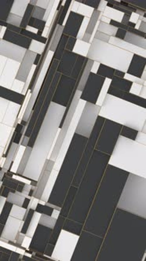 Animated 3D Geometric Loop Background