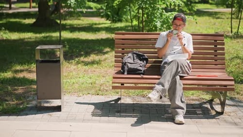 Calm Woman Enjoying Outdoor Tranquility Serene Female Seated Peacefully in Scenic Park Young Woman