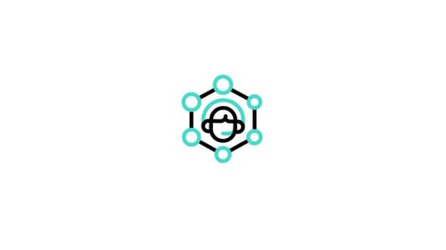 Flat Design People Network Connection Icon Animation