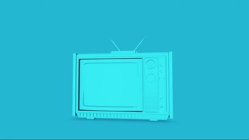Retro-Tv Blau
