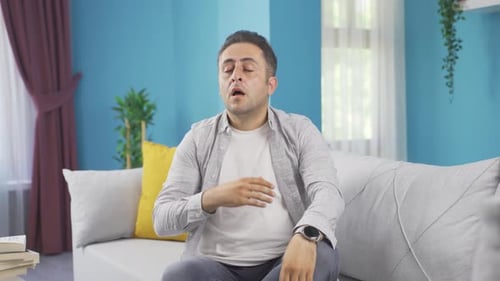 The sneezing man. Patient.