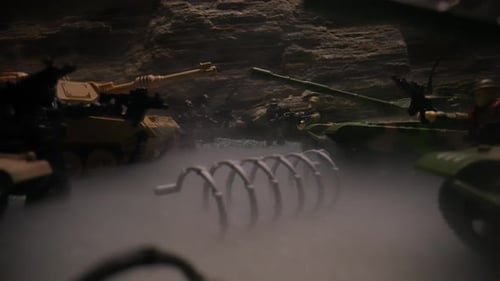 Battle Lightning And Fog Desert