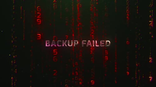 Backup Failed Digital Hacker Program Coding Futuristic Hacking Codes Background