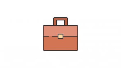 Animação de ícone de mala