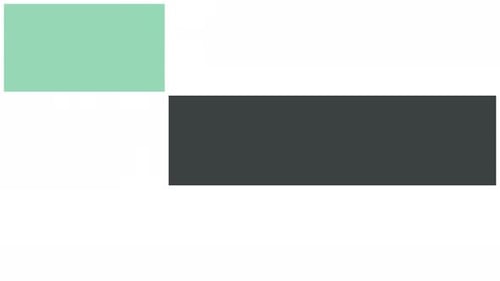 Synergy Collection: In out overlay with top down slide in animation of static minimalistic grey and