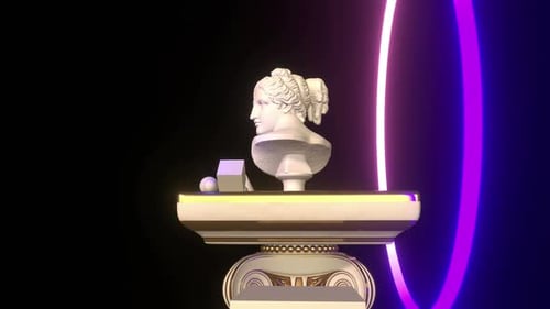 Statue Neon 02 Hd