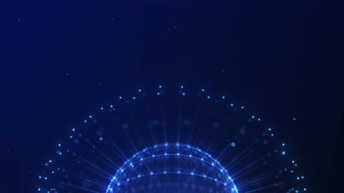 Futuristic Network Globe Connection Background