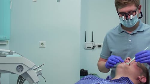 The Dentist Works in the Office