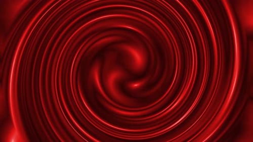Dynamic Red Fluid Swirl Abstract Background Loop