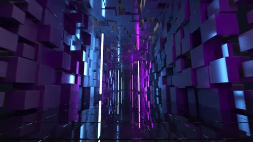 Dark Neon Tech Tunnel 97