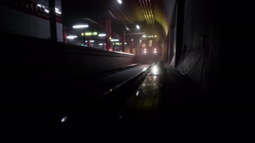 Leere alte U-Bahnstation