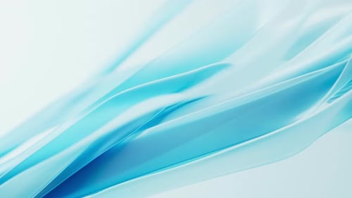 Transparent flowing fabric ribbons background