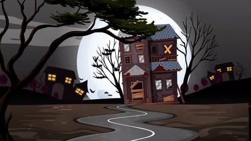 Halloween Background Texted Happy Halloween 4K