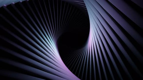 Un couloir lumineux qui s'approfondit