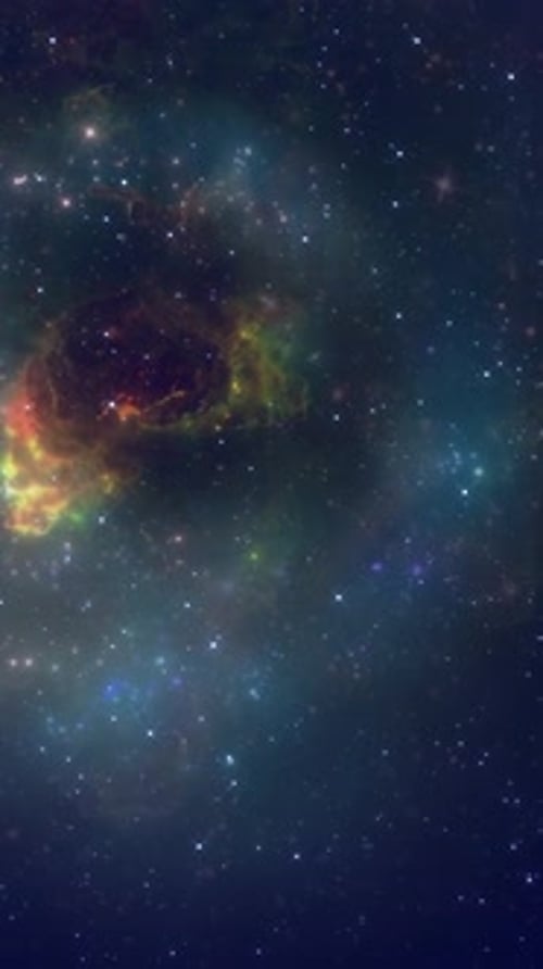 Vertical Video Cosmic Nebula A Visual Wonder