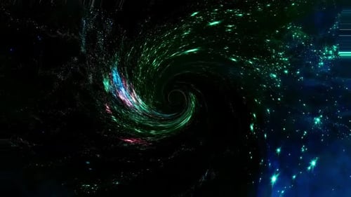 Représentation artistique d'une nébuleuse en spirale