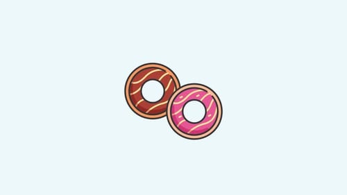 Rosquinha animada com Alpha