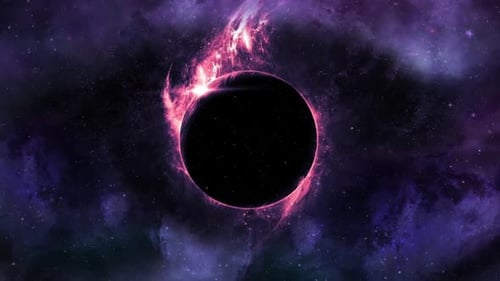Supermassives Schwarzes Loch im endlosen Weltraum