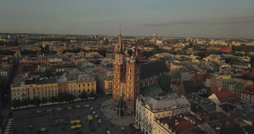 Krakow touristic place castle church Poland