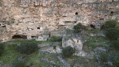 Horomayri Monastery In Gorge, Armenia (Panning)