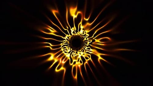 fiery tongues flash to the musical beat vj loop background