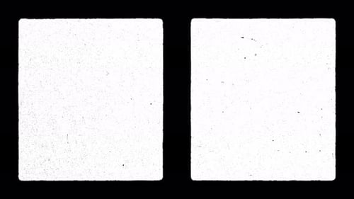 Collage Collection: Vintage screen effect in two squares in a loop