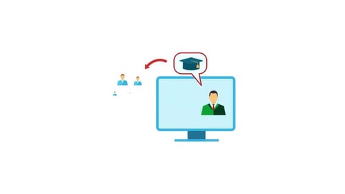 Flat Design Online Education Explainer Animation