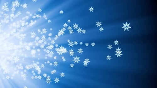 Weihnachtsvideo, saisonales Video. Reibungslose Animation. Fallende Schneeflocken. Winter-Hintergrund.