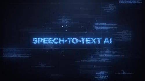 Dynamic Glitch Text Reveal with Digital Code Background