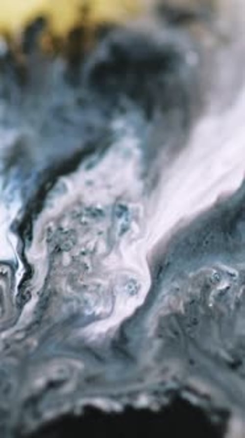 Abstract Blue White Black Swirls