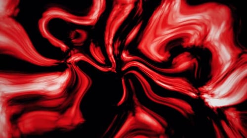 Red Fluid Swirl Abstract Motion Background