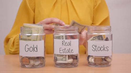Saving Money in Gold, Real Estate and Stocks