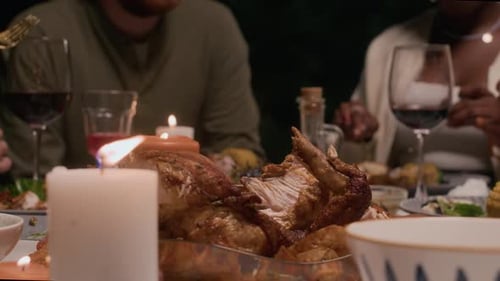 Festive Turkey Dinner with Family and Friends
