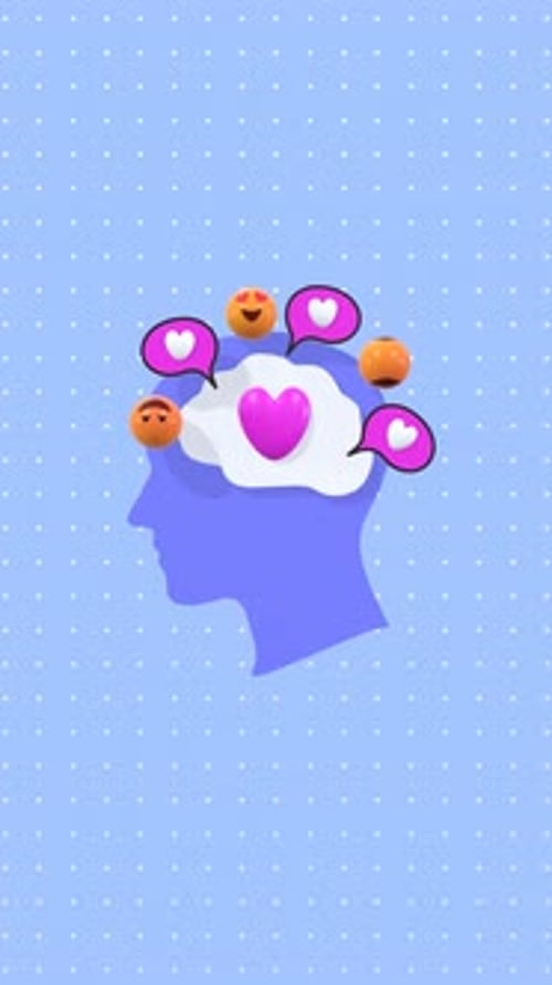 Vertical Animation Illustrating the Concepts of Emotional Intelligence, And Emotion Regulation.