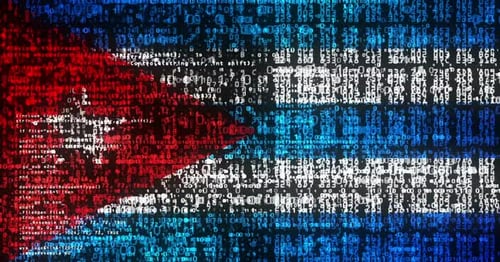 Cuba flag digital code