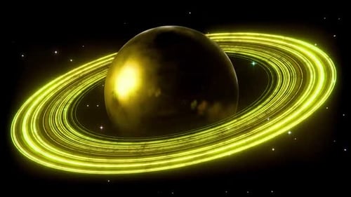 Close Up Of Saturn And Its Iconic Rings