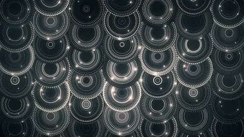 Silver Chain of Sparkling Rings