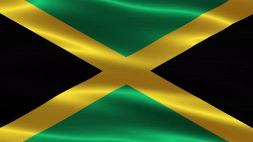 Waving Jamaica Flag Seamless Loop