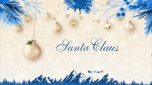 Hellblauer Weihnachtsmann Hintergrund