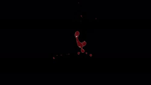 Dynamic Red Liquid Splash Animation