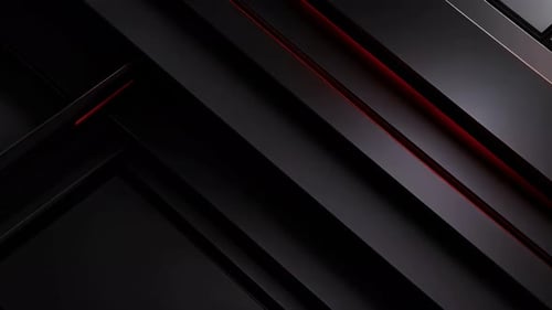 Sleek Abstract Geometric Motion Background with Red Glow