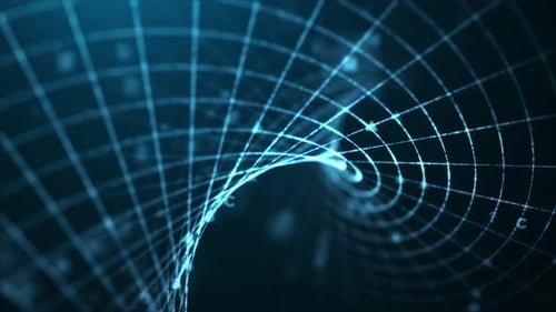 4K Technological Sense Lines Spiralhintergrund
