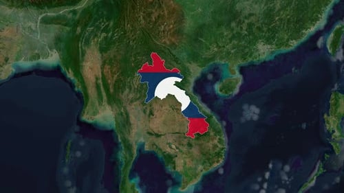 Laos erkunden und identifizieren: Länderkarten vergrößern