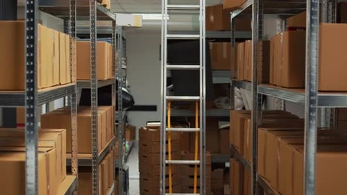 Small Business Warehouse in Storage Room