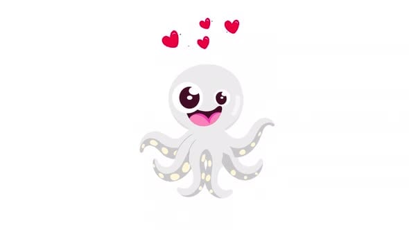Infatuated Octopus Animation, Elements Motion Graphics ft. alpha ...