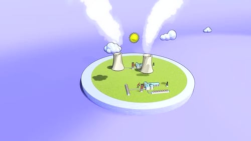 Nuclear Power Plant Cartoon