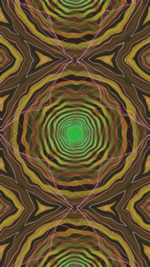 Vertical Yellow Tunnel 4K