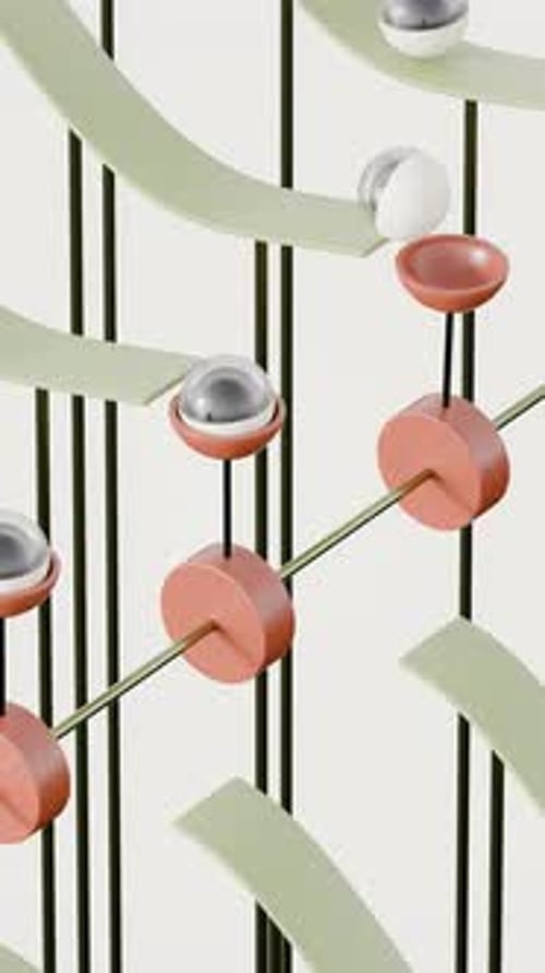 Marbles Path 3D-Schleifenanimation