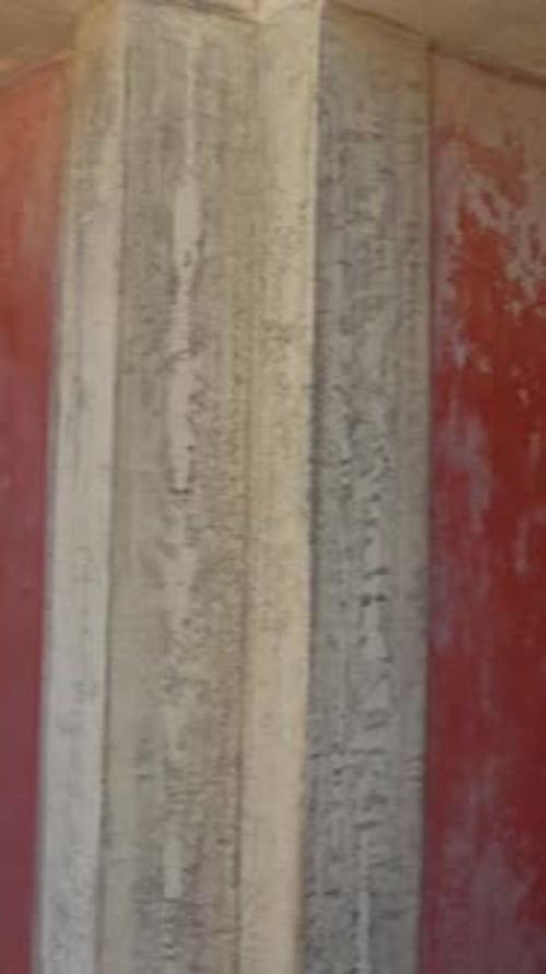 Ancient Minoan Ruins at Knossos Palace in Crete Greece